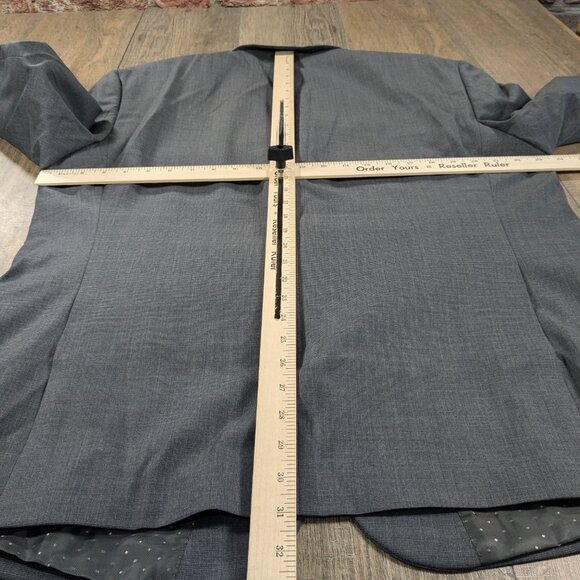 Collection Michael Strahan Blazer Jacket Sport Coat Mens 48 Gray Career Office - Picture 10 of 13